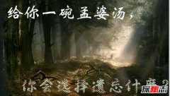 不愿意喝孟婆汤代价 小白猪转世成人看见