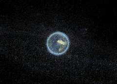 航天飞机拍到有未知异物在上升，尾部有